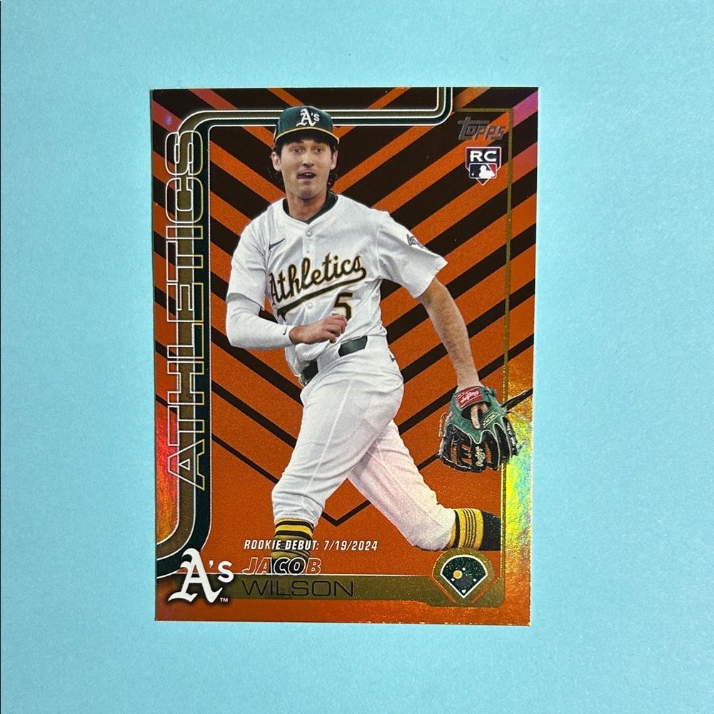 2025 Topps update Athletics Jacob Wilson Rookie Card #US180